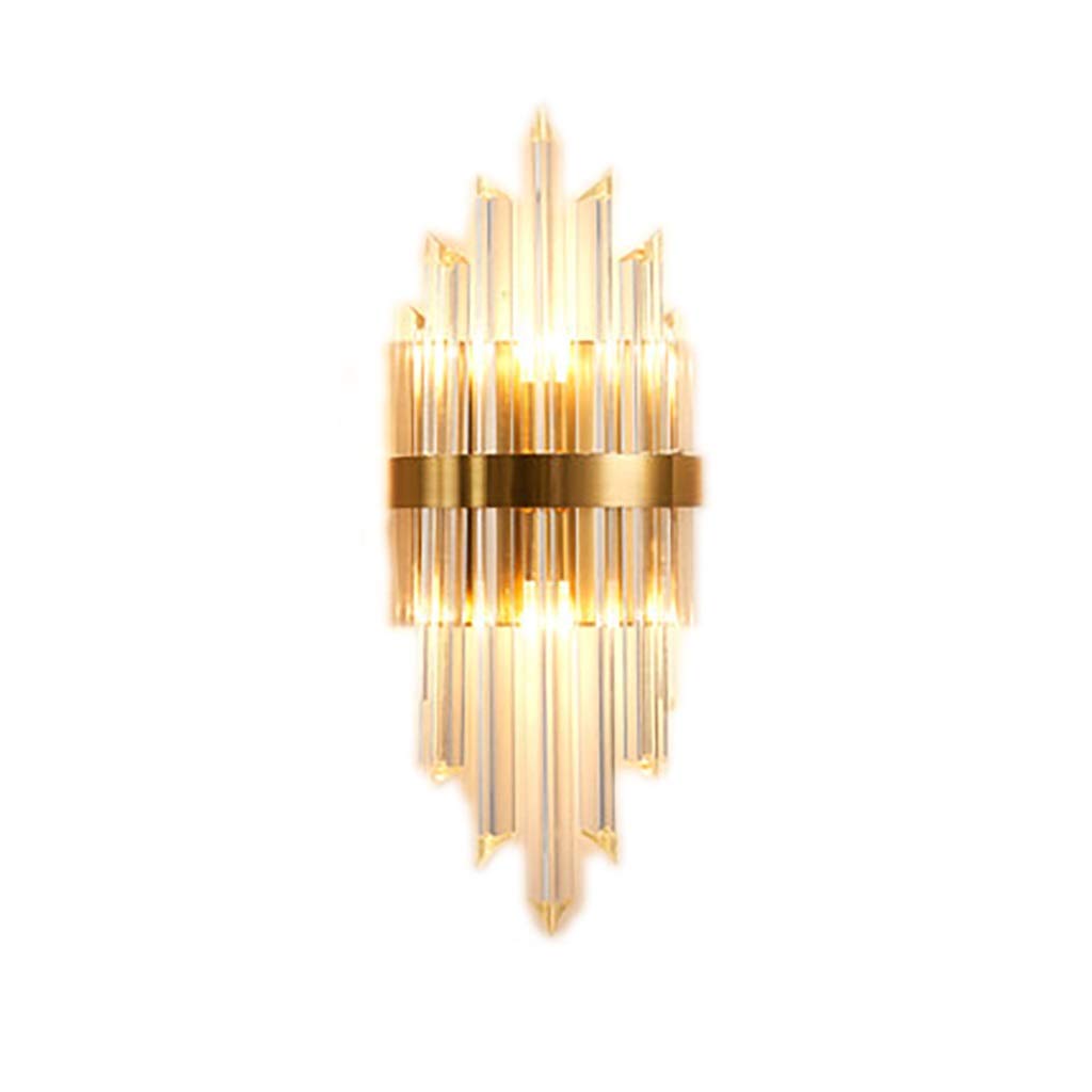 HynJGih Crystal wall lamp Living Room Aisle TV Background wall lamp Creative Bedroom Bedside lamp(B)