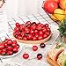 90Pcs Fake Mini Cherries, Artificial Faux Cherries Red and Red Black Cherry Decor, Fake Fruit Decor Simulation Cherry Model for Party Fruit Bowl Home Kitchen Photography Props