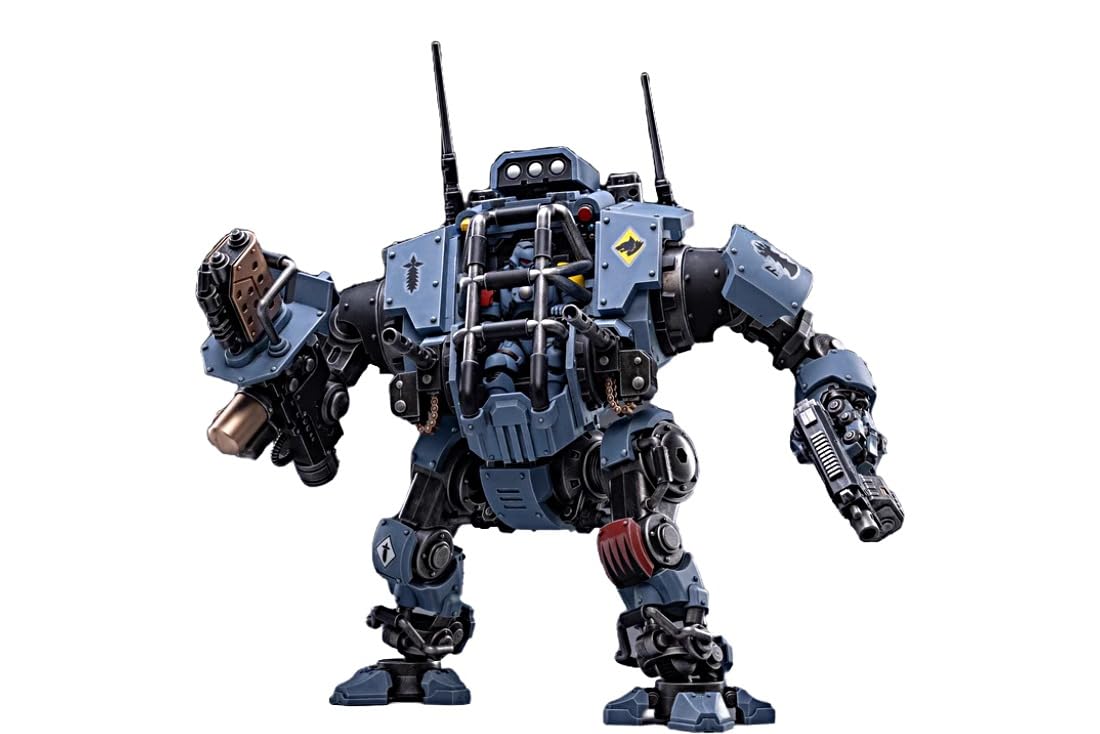 JOYTOY Warhammer 40K 1/18 Action Figure Space Wolves Battle Pack lnvictor Warsuit Pilota Fratello Rurik Warfist Modello da collezione