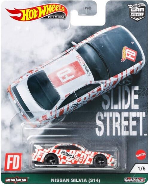 Hot Wheels Premium Car Culture Silvia S14 1/5 Blanc/Rouge