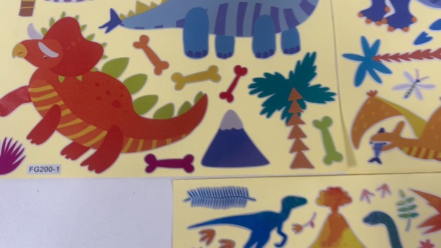 Vinilos Decorativos Maydahui Dinosaurios 3 Hojas 11 pulg miniatura 7