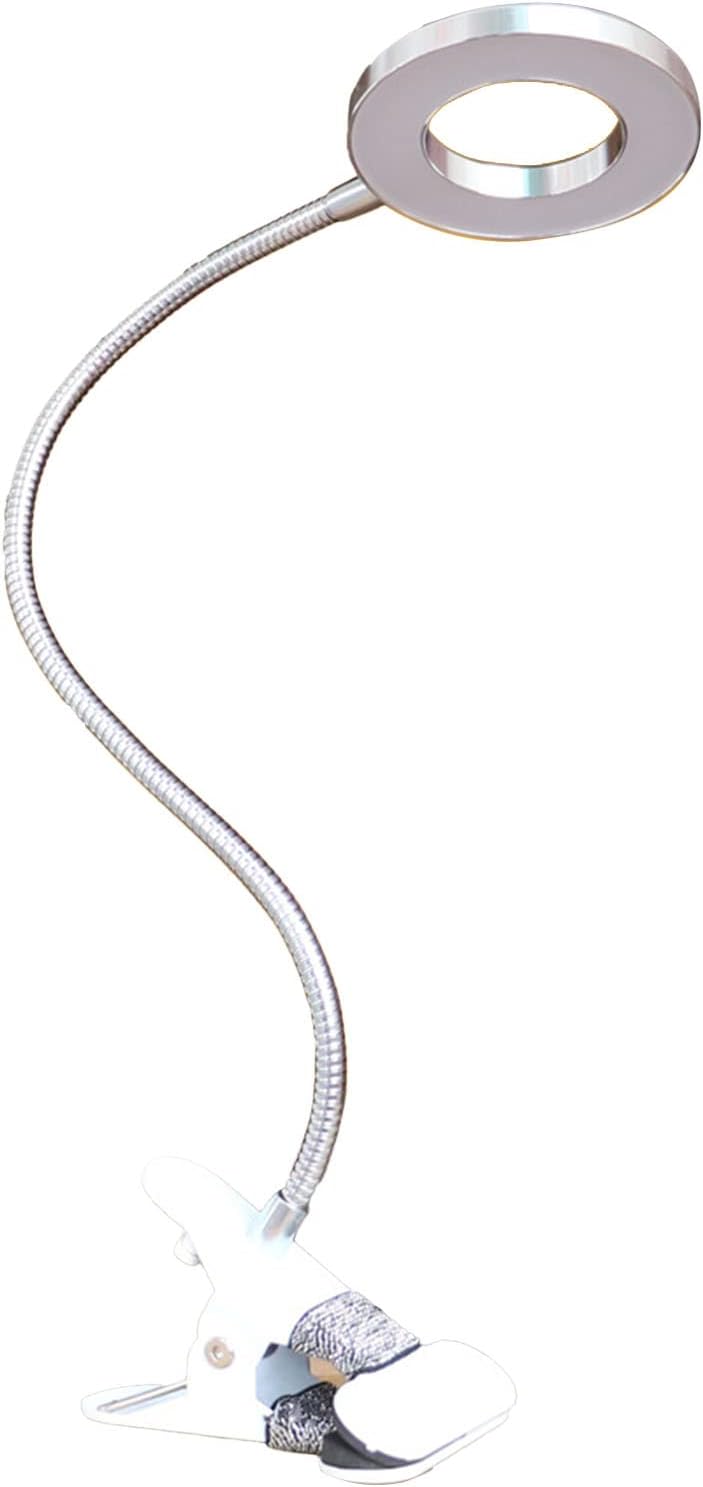 LED Clip-on Lamp, Dual Colour Folding Light, Flexible Eye Protection, USB, Portable for Beauty Salon