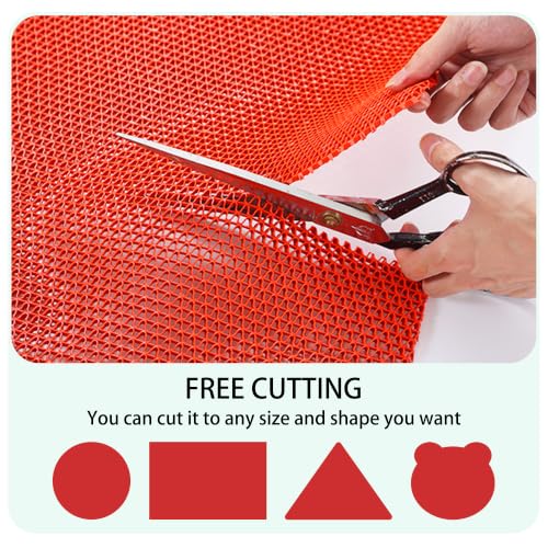 Alfombrilla Antideslizante XIAOMEI 140x110 cm Roja Multiusos 7