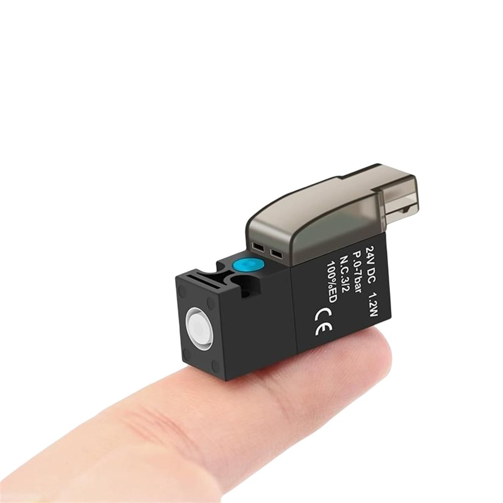 Hochfrequenz-Miniatur-Magnetventil, 10 mm Luftventil, 30 Hz, Zwei-Positionen-Dreiwege-Steuerventil, 24 V, 12 V, 6 V, Vakuumventil(Manifold 8f)
