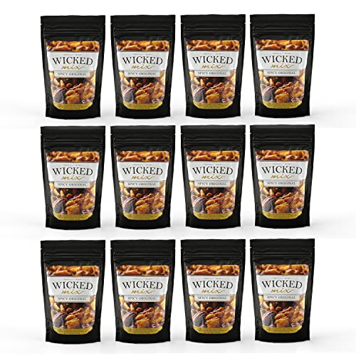 Image of Wicked Mix Snack Mix with Mixed Nuts, Sweet and Salty Trail Mix Snack Packs with Almonds, Cashews, Pretzels, Pecans - Healthy Snacks Zero Trans Fat(Original Mix, Pack of 12)