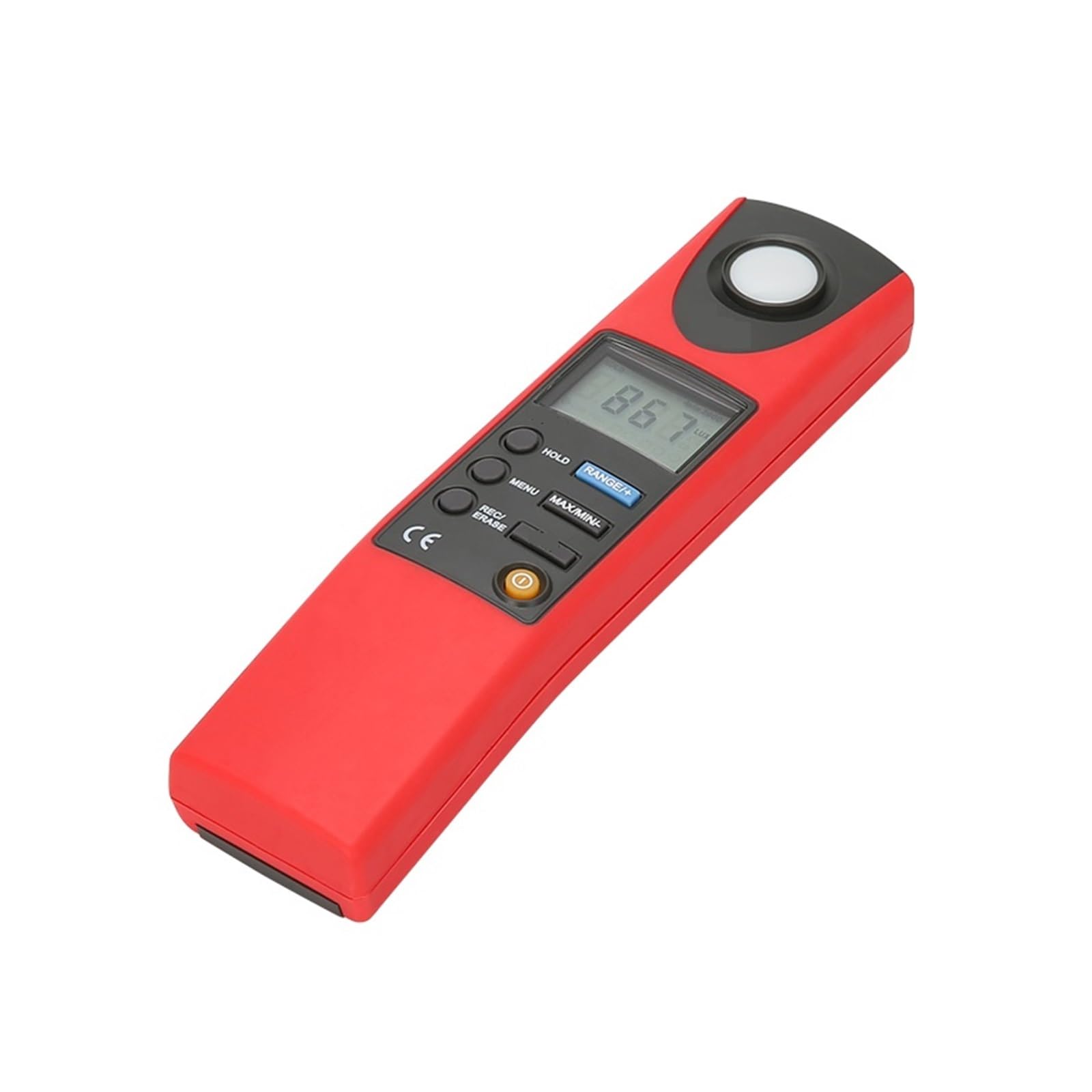 Luxómetro, fotómetro, Luxmeter Medidor De Luz Digital 20-20000 Lux Lumen Iluminómetro Digital Transferencia USB Modos MAX/MIN Lux/FC Seleccionable