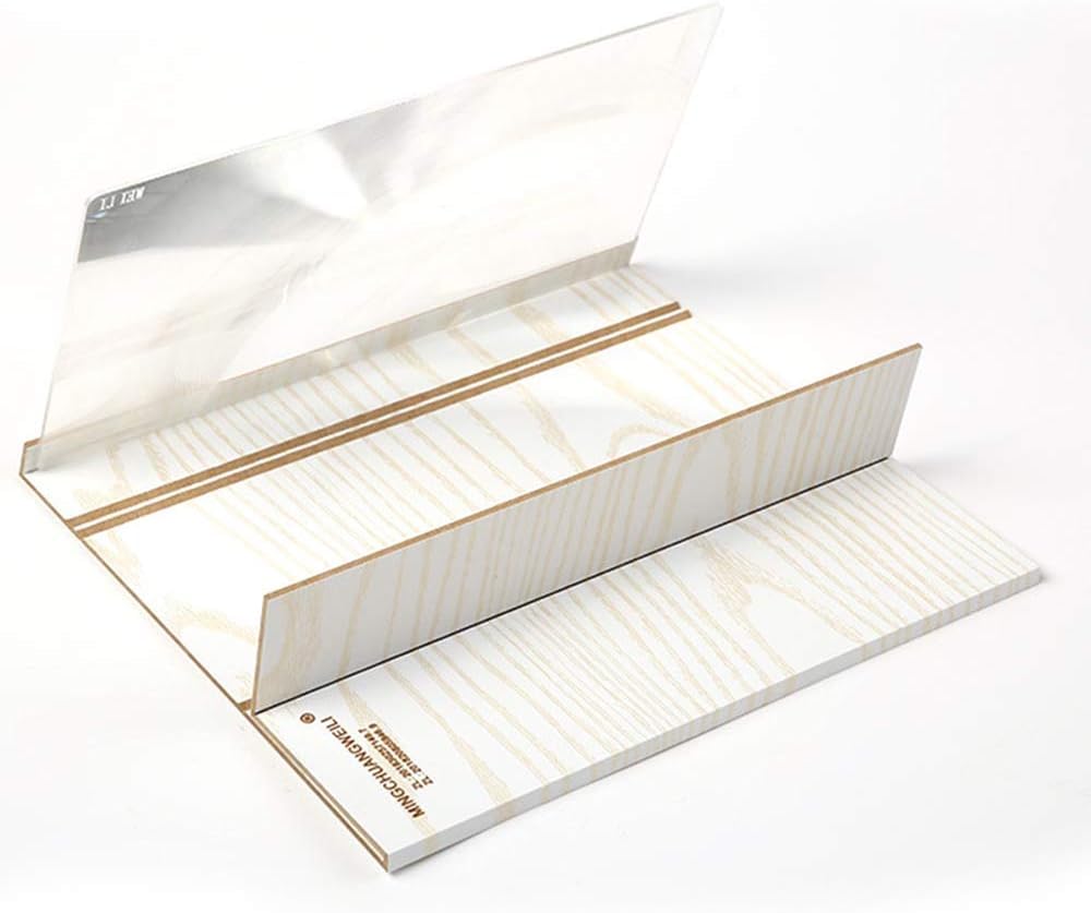 12 Inch HD Screen Magnifier Smartphone Magnifying Glass, Anti-Radiation Enlarger Screen for Mobile Phone, Movie Video Screen Amplifier with Wood Grain Stand Stable Clip