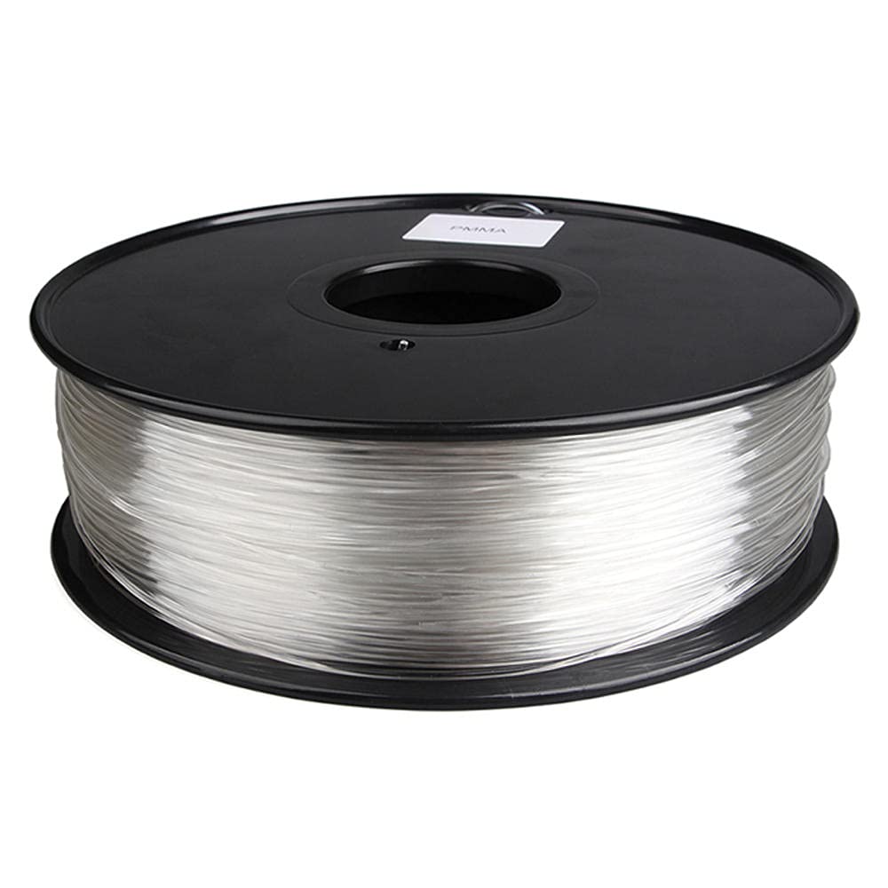 3D-Druckerfilament 1,75mm, PMMA-Acrylmaterial, weißes reines und transparentes, mit hoher Durchlässigkeit-Transparent