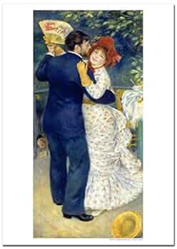 ルノワール 「田舎のダンス」複製画 シルクスクリーン　特大額付き ルノワール 「田舎のダンス」複製画 シルクスクリーン 特大額付き