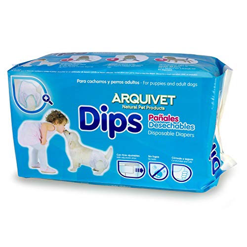 Arquivet Dips pañales para Perros/XS - 25 x 35 cm (18 uds) (1966)