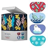 See Worthy Winter Eye Patches, Innovative Shape, Smart Adhesive Technology, Breathable Material and Fun Designs, (48 per Box) (Regular Size)