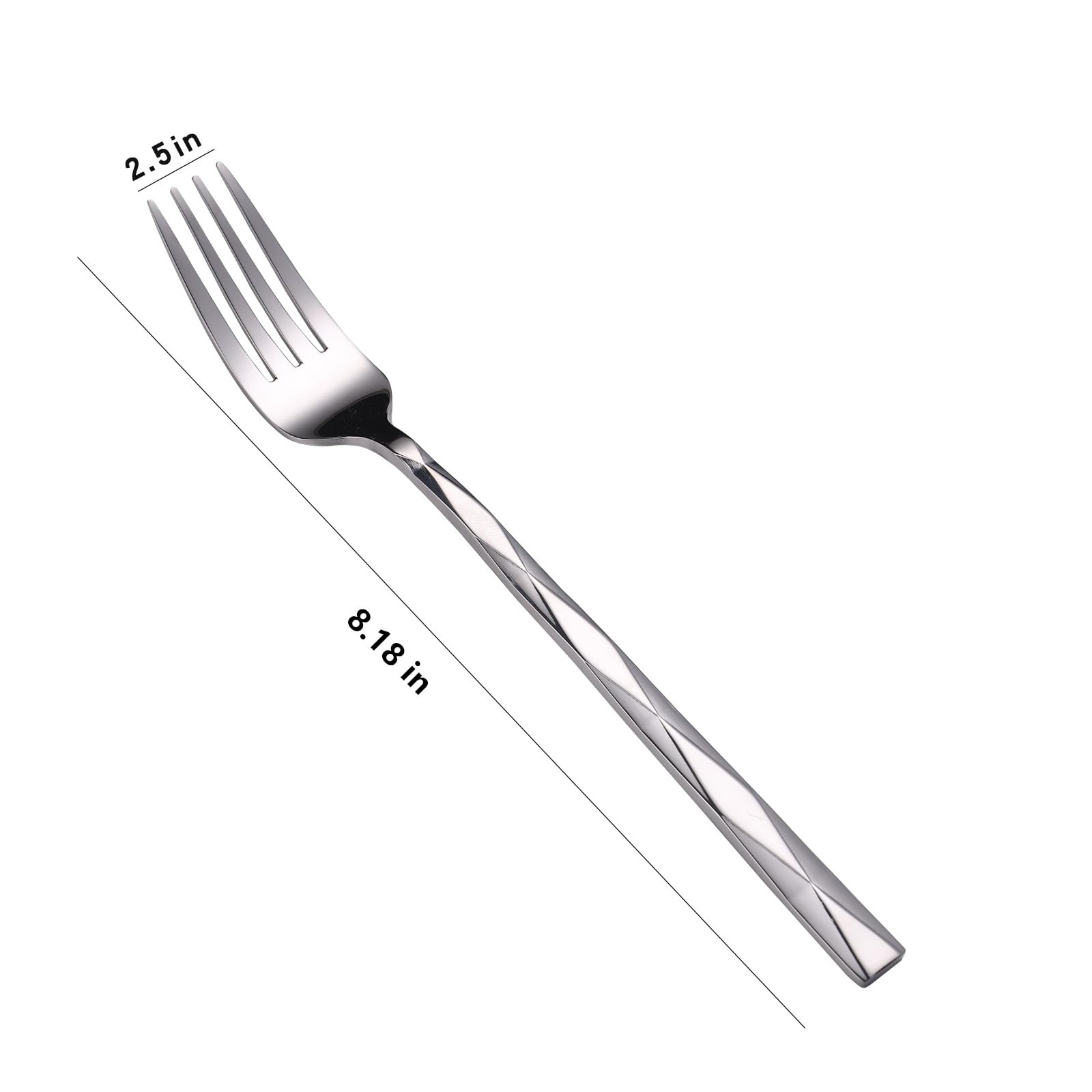 Stainless Steel Dinner Forks, 12-Piece Set — Amazon image 4