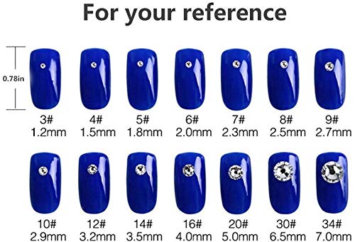 Onwon 1440 Pieces Ss16 / 4Mm Clear Crystal Flat Back Brilliant Round Rhinestones Glass Stones Glitter Gems Transparent Faux Diamond (Clear) #TOP3