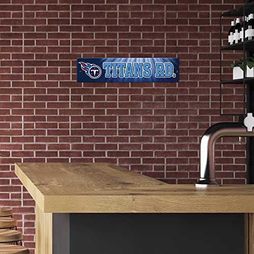 Rico Industries Nfl Tennessee Titans 16-Inch Plastic Street Sign Décor #TOP3