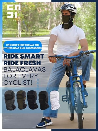 Image of inchPack of 2 Black & Blue Premium Face Mask for Bikers I Breathable Full Face Cover Balaclava for Men I Helmet Mask for Dust Protection