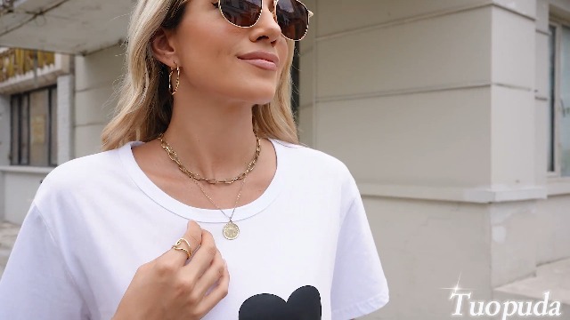 Maglietta Donna Estiva In Cotone - Manica Corta, Stampa Grafica, Comoda E Casual, Taglie S-XXL - Foto 11