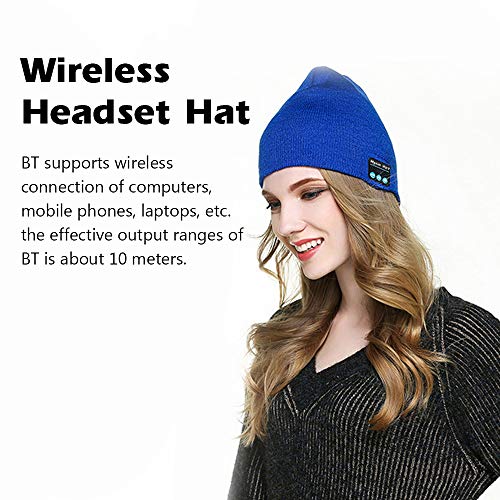 pedkit BT Music Cap Fone de Ouvido Sem Fio Chapéu Falando e Ouvindo Músicas Chapéu de Tricô Chapéu Q
