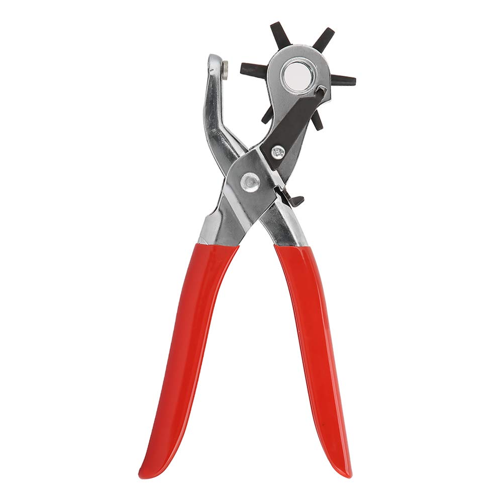 Carbon Steel Multi Hole Belt Punch Plier Durable Ergonomic Design Efficient for Paper Leather Plastic Crafting