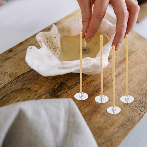 100 mechas trenzadas para velas con cera de abejas miniatura 7