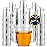 1000 Plastic Shot Glasses - 2 Oz Disposable Cups - 2 Ounce Shot Glasses - Ideal for Whiskey, Wine Tasting, Food Sampling and Sauce Dipping at Catered Events, Parties and Weddings (Clear)