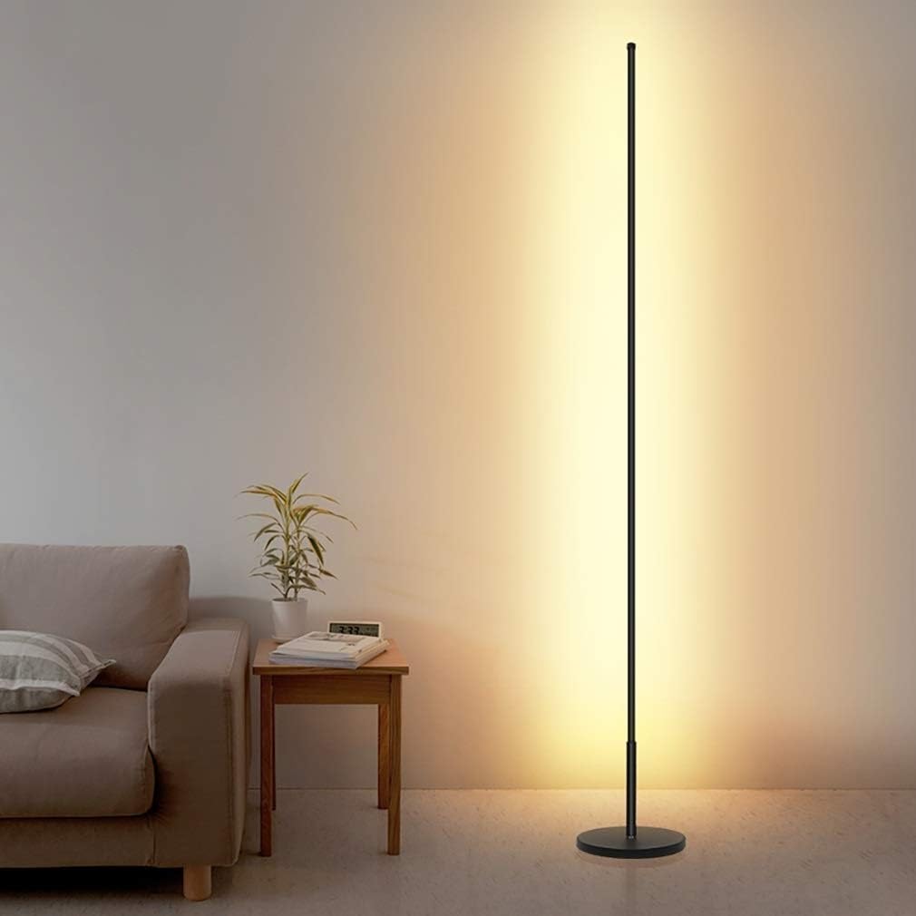 ☆ Wysoka lampa, LED, wolnostojąca, elegancka, wysoka lampa masztowa do salonu, biura lub do czytania, lampa stojąca, biała