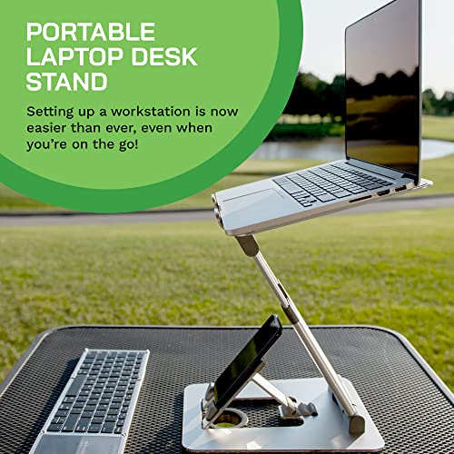 obVus-Solutions-minder-20-Ergonomic-Portable-and-Foldable-Laptop-Stand-with-Integrated-Smartphone-Holder--Perfect-for-10-to-17-Tablets-and-Laptops