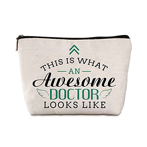 Java Wood Doctor Gifts For Women This Is What An Awesome Doctor Looks Like Travel Zipper Makeup Bag Graduation Gift For A Doctor Medical Students Doctors Bag Dentist Physician Assistant Gift #TOP4