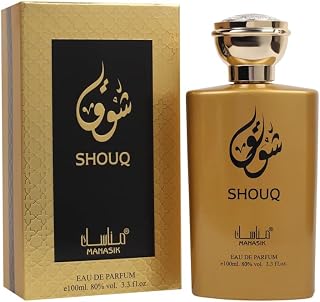 Manasik SHOUQ Eau de Parfum for Women, 3.3 fl oz (100 mL) – Long-Lasting Luxury Fragrance