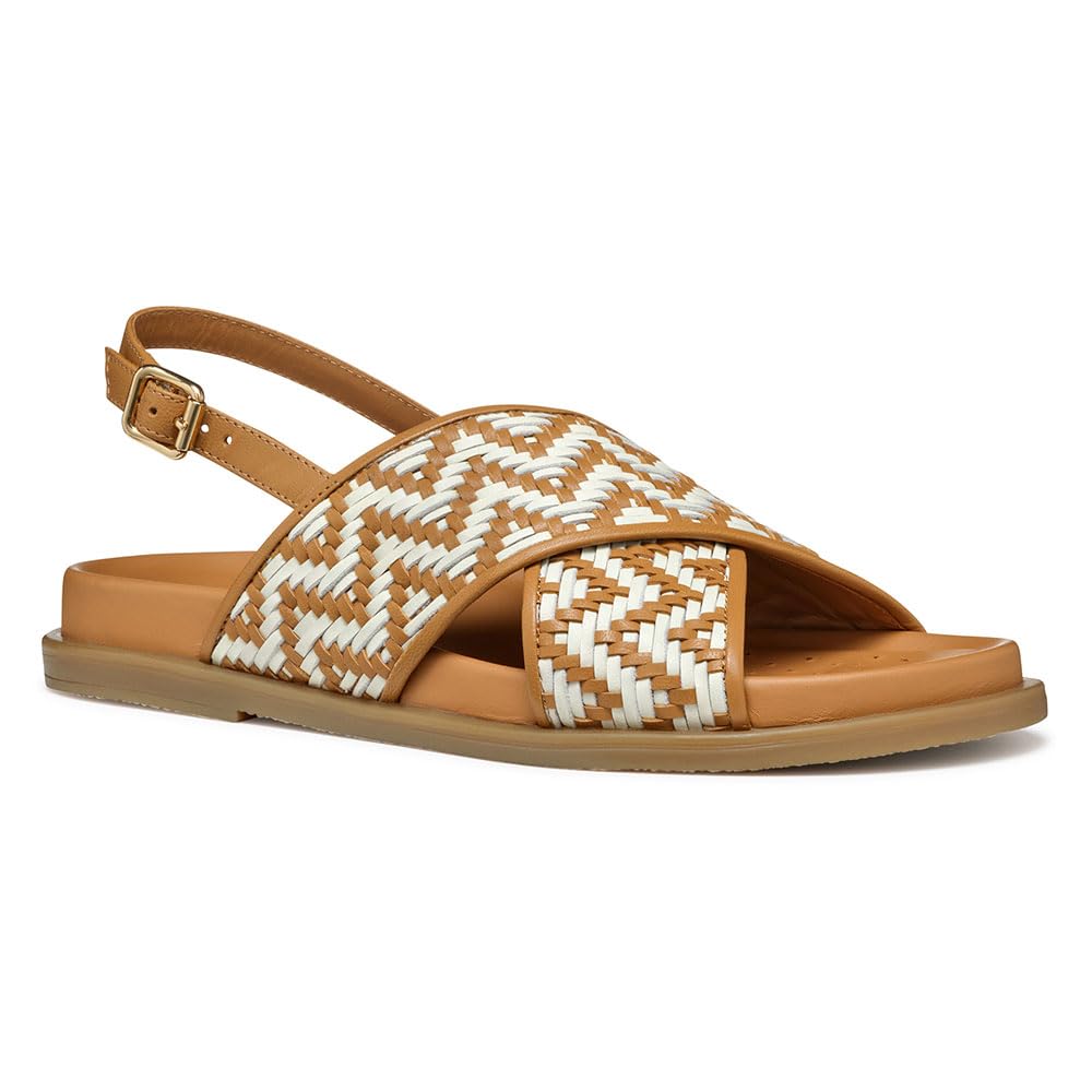 Geox D ADELASH E, Women’s Slide Sandal, Camel/Papyrus,