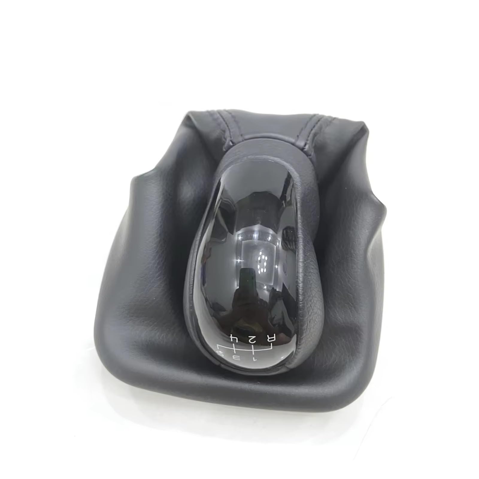 WYLWSHA Shift Gear Knob Cover for Benz for A Class for W168 1997 1998 1999 2000 2001 2003 2004 Gear Stick Shift Knob Level Leather Boot(12345R)