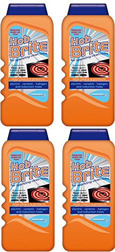 4 x Homecare Hob Brite Hob Cleaner Removes Burnt On Food 300ml by Home Care