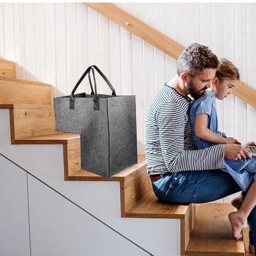 Paniers en feutre d'escalier pour stopper le désordre des chaussettes - 4