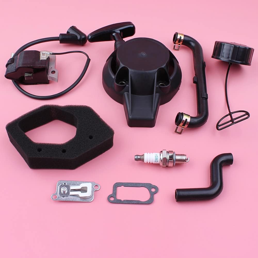 Recoil Starter Ignition Coil Oil Outlet Plate Tube Cap Kit for GX25 GX25N GX 25 25N Lawn Mower Small Engine Part Part