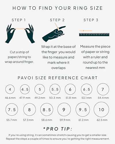 pavoi 14k gold plated solid 925 sterling silver cz simulated diamond stackable ring eternity bands for women