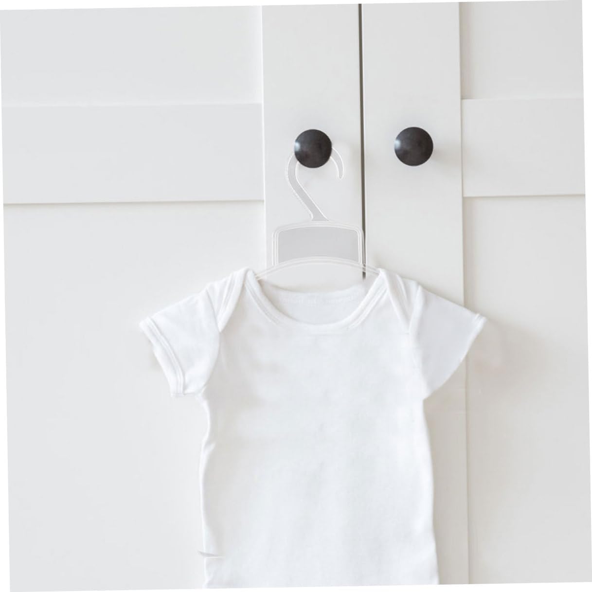 20pcs Plastic Baby Hangers Clothes Display for Children Xmas White