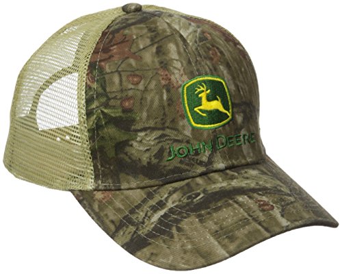 John Deere NCAA Mens Mossy Oak Mesh Back Cap