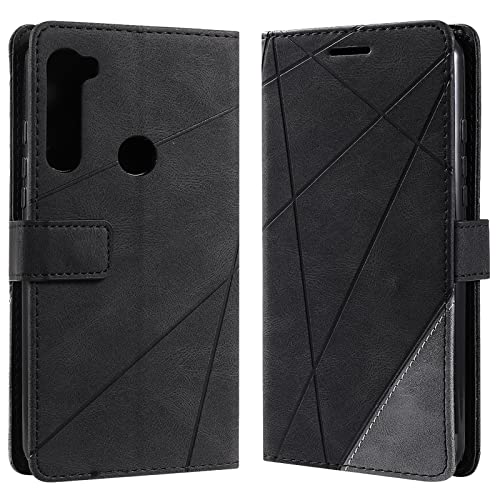 Vankii Coque pour Motorola Moto One Fusion Plus, Rabat Portefeuille de Protection Cuir PU Etui, Slim Silicone TPU Bumper Magnétique Housse, Flip Porte Cartes...