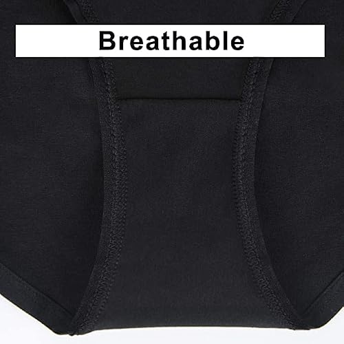Simiya 10-Pack Women's Low Rise Briefs, Hipster Panties Stretch Bikini Underwear Black X-Large #TOP4