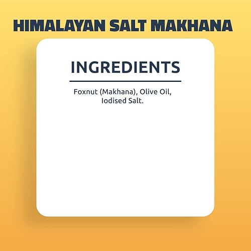 Miniatura 9 de Farmley Makhana Healthy Puffs  Patatas fritas tostadas y saborizadas a base de plantas sin gluten (paquete de 1)  Nueces de zorro  Alto en