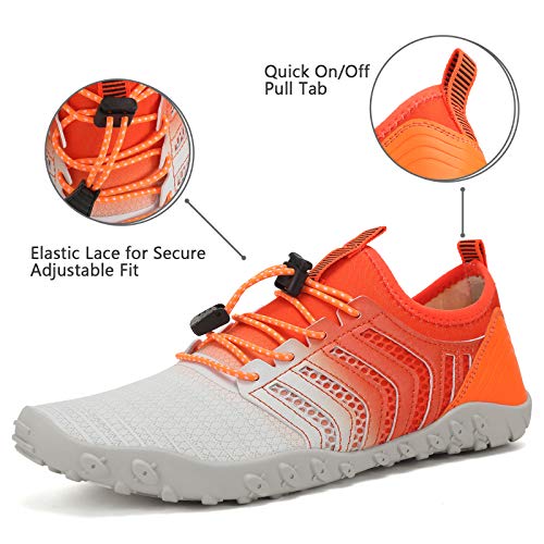 Image of WateLves Water Shoes Mens Womens Barefoot Beach Swim Shoes Quick-Dry Aqua Socks Pool Shoes for Surf Yoga Water Aerobics