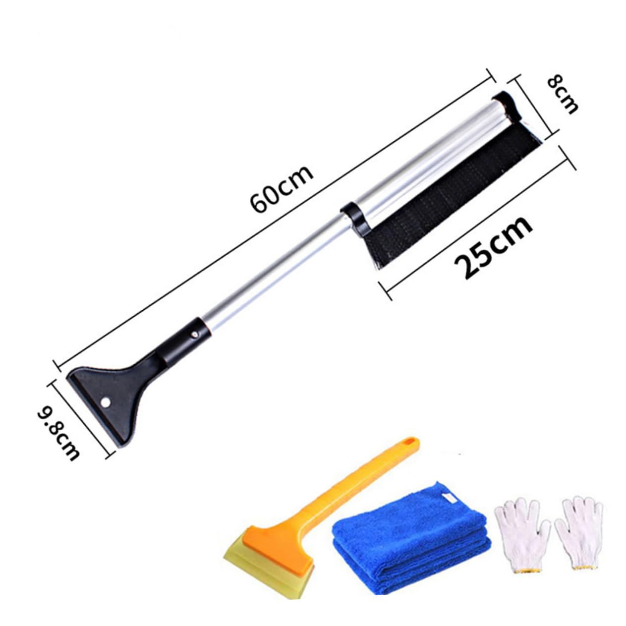 Balacoo Aluminum Alloy Telescoped Ice Shovel Set for Window Windshield Removal Tool