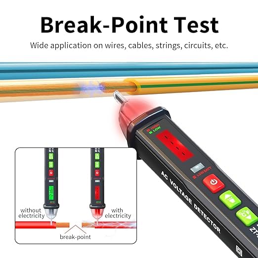 ZOYI ZT-DB03 Voltage Tester Pen Multi Range 12V-1000V Signal Indicator NCV Inductive Head, AC Electrical Mains Tester - Image 3
