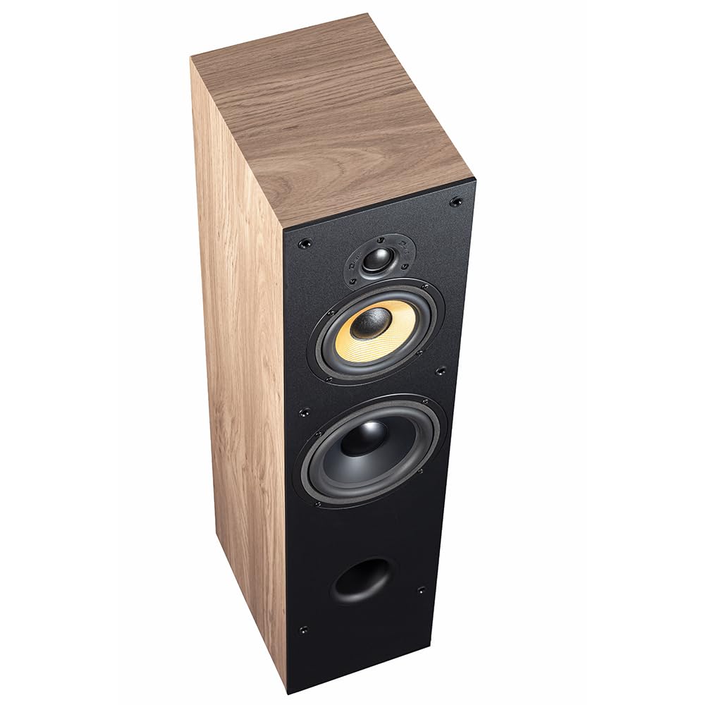 Davis Acoustics Mia 200 Chêne Clair - Colonne 3 Voies/3 Haut-parleurs - Enceinte Vendue à la Paire