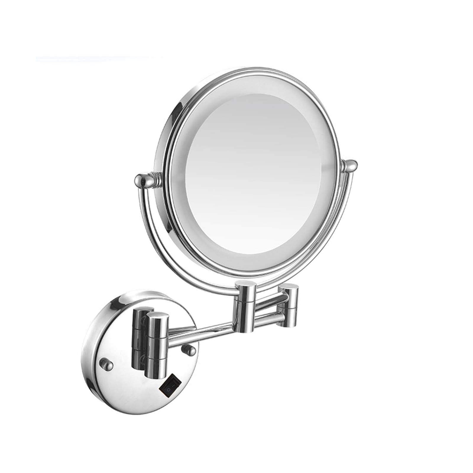 Miroir de maquillage mural LED 8 pouces avec inclinaison 360