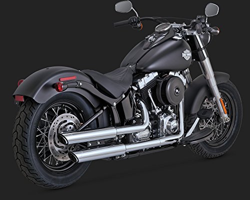 Vance & Hines Twin Slash 3&Prime, Round Slip Ons Chrome 16841