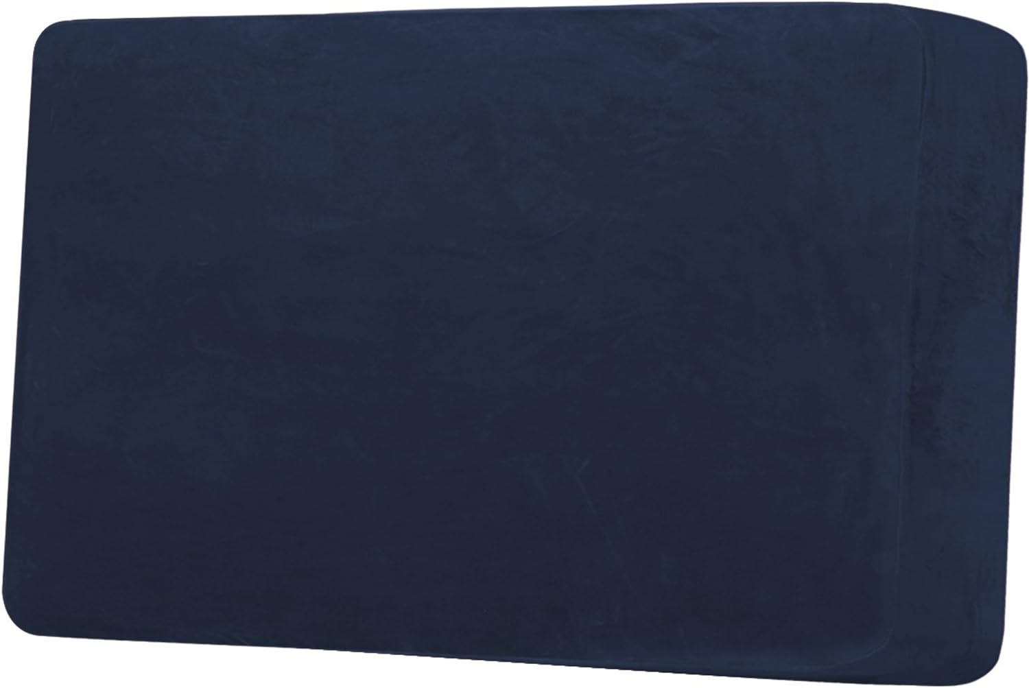 LINGKY Sofa Seat Cushion Cover, Sofa Cushion Slipcovers Stretch Velvet, Universal Non-Slip Couch Cushion Covers Replacement for Individual Furniture Protector (Navy,2 Seater)