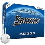 Srixon AD333 Long-Distance-Golfbälle (Neue Generation) | Weicheres Schlaggefühl und außergewöhnliche Kontrolle | Umweltfreundliche Verpackung | Geschenkidee für Golfer | 12er-Pack
