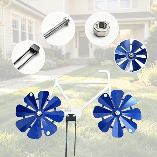 31 inch Big Size Metal Bicycle Wind Spinners,Bike Garden Art D&eacute;cor,Funny Metal Yard Spinner,Outdoor Lawn Decor,Gift for Cycling Lover & Gardener