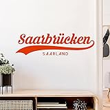 Saarbrücken Saarland Wandtattoo Wandaufkleber Wall Sticker - Dekoration, Küche, Wohnzimmer, Schlafzimmer, Badezimmer