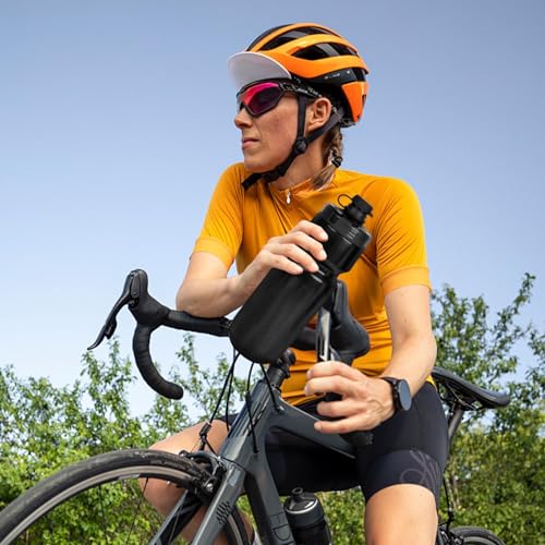 Botella de agua para ciclismo de 720ml con gran diámetro de silicona 3